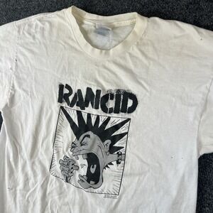 2001 Rancid Band Tee‎ Punk Rock Shirt Lars Frederiksen Signed Machete L READ